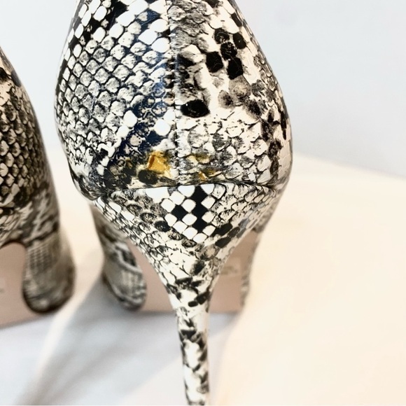 NWOT—Chase and Chloe Cecily Snakeskin Print Pumps / Stiletto Size 10 - Picture 7 of 11